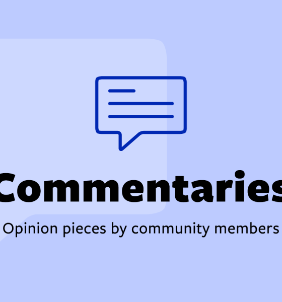 Commentaries title with speech bubble icon