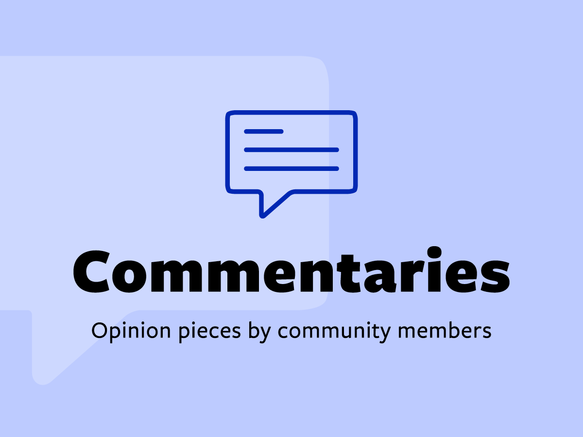 Commentaries title with speech bubble icon