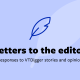 Letters to the editor graphic with leaf icon