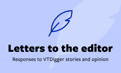Letters to the editor graphic with leaf icon