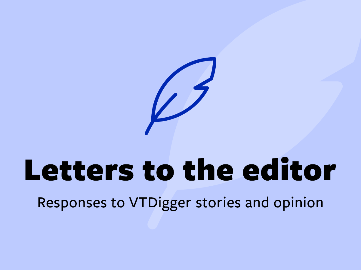 Letters to the editor graphic with leaf icon