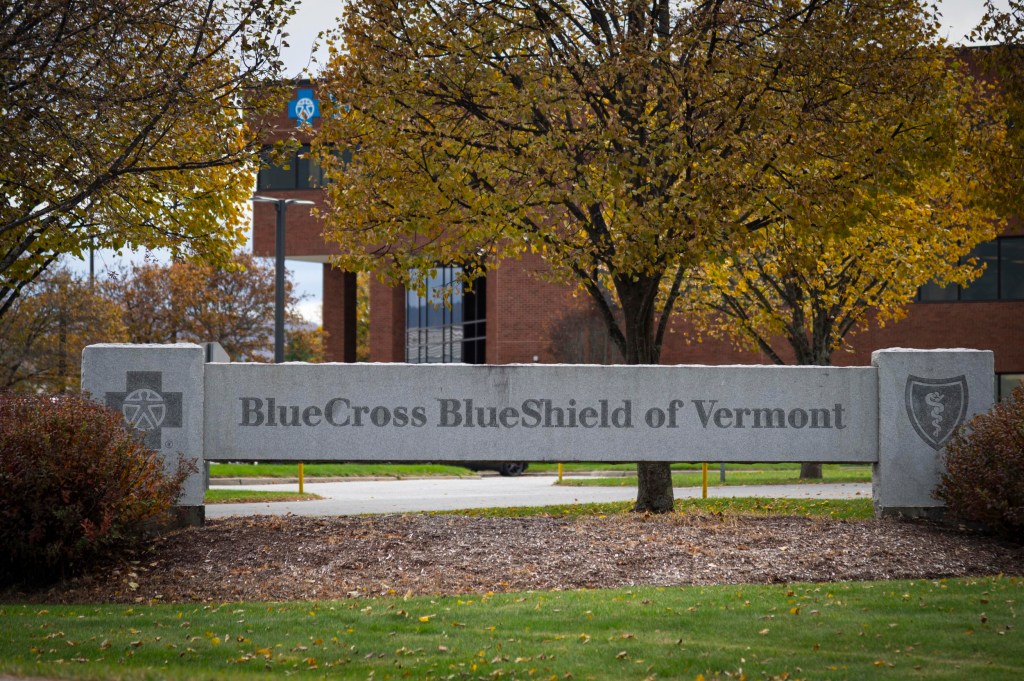 BlueCross BlueShield of Vermont office sign