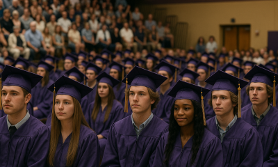 Bellows Falls Union High School Celebrates 58 Graduates Indoors