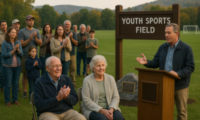 Pownal Dedicates Youth Sports Field to Jim and Nell Winchester