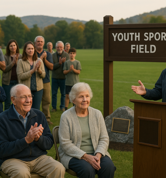 Pownal Dedicates Youth Sports Field to Jim and Nell Winchester
