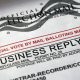 Official election mail vote-by-mail ballot envelope