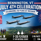 Bennington VT July 4th celebration event banner