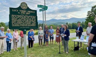 Dedication ceremony at Lucy Terry Prince historical marker