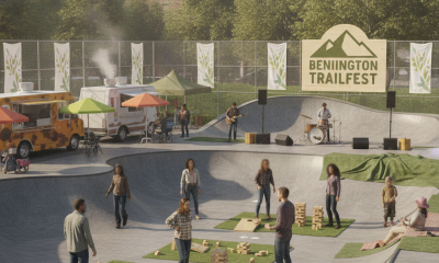 Bennington Trailfest Celebrates Hikers Today at Depot Street Skatepark
