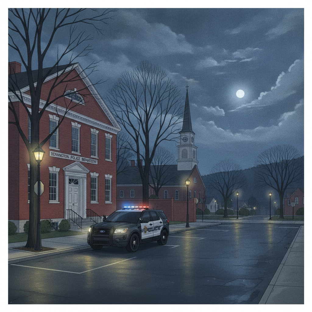 Calm Night in Bennington, VT; Police Report No Major Incidents