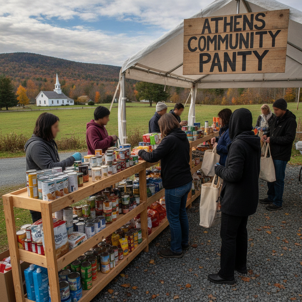 Community Pantry in Athens Aids Local Families in Need