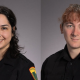 Two Bennington rescue personnel in uniform portrait