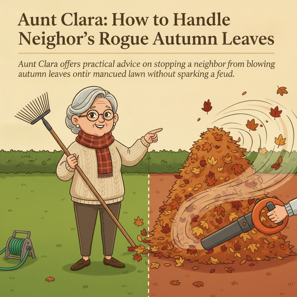 Aunt Clara: How to Handle a Neighbor's Rogue Autumn Leaves