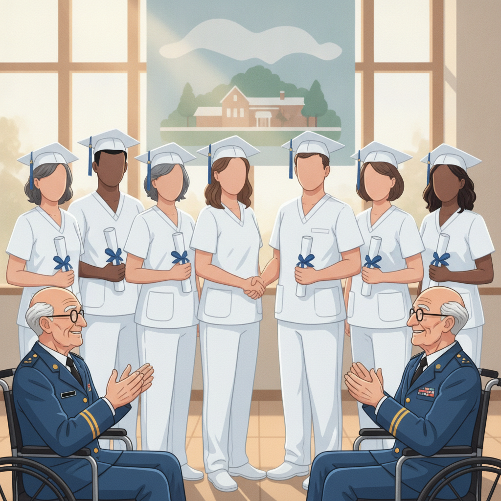 Bennington Veterans' Home Celebrates 8 New LNA Graduates