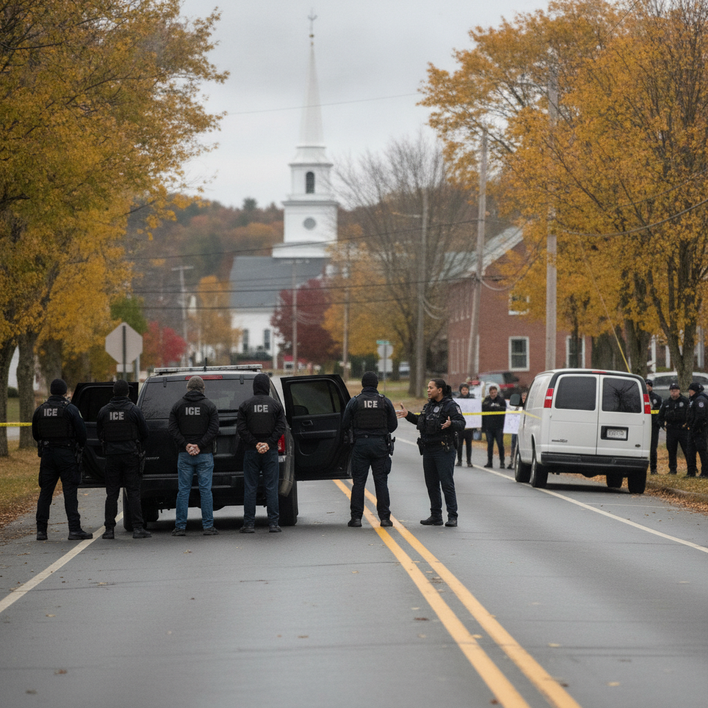 Five Detained by ICE in Londonderry, Prompting Local Response