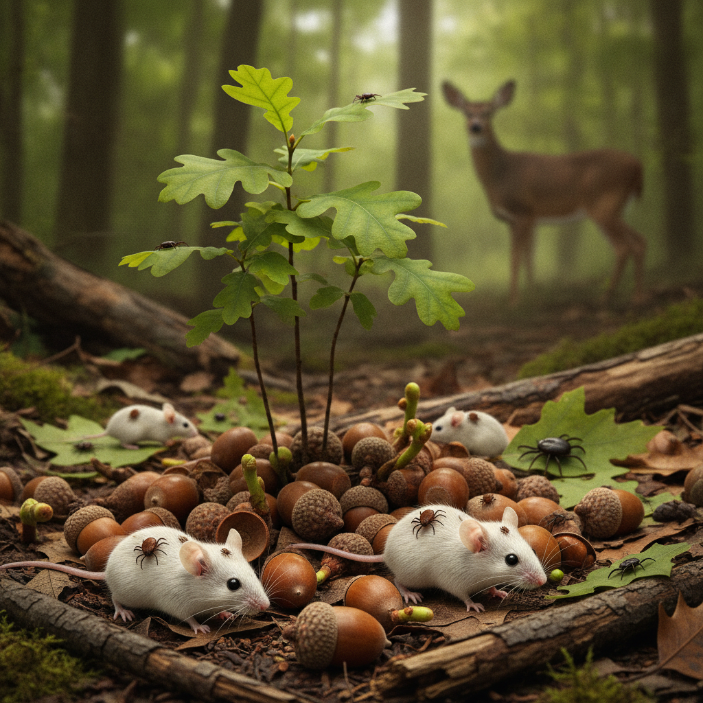 Mice and Acorn Crops Drive Lyme Disease Risk More Than Deer, Study Finds