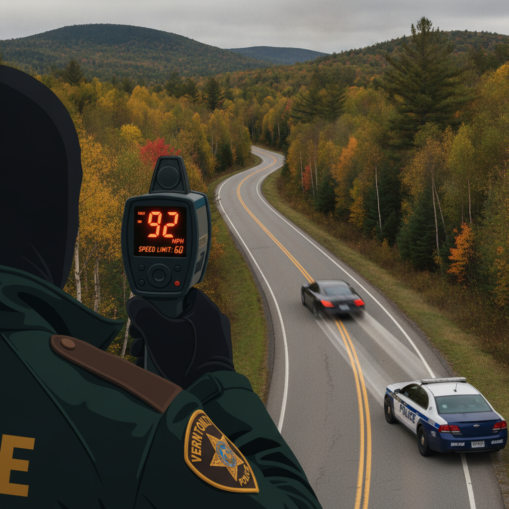 Vermont State Police Shaftsbury Barracks Logs Excessive Speed Incident in Southern Vermont