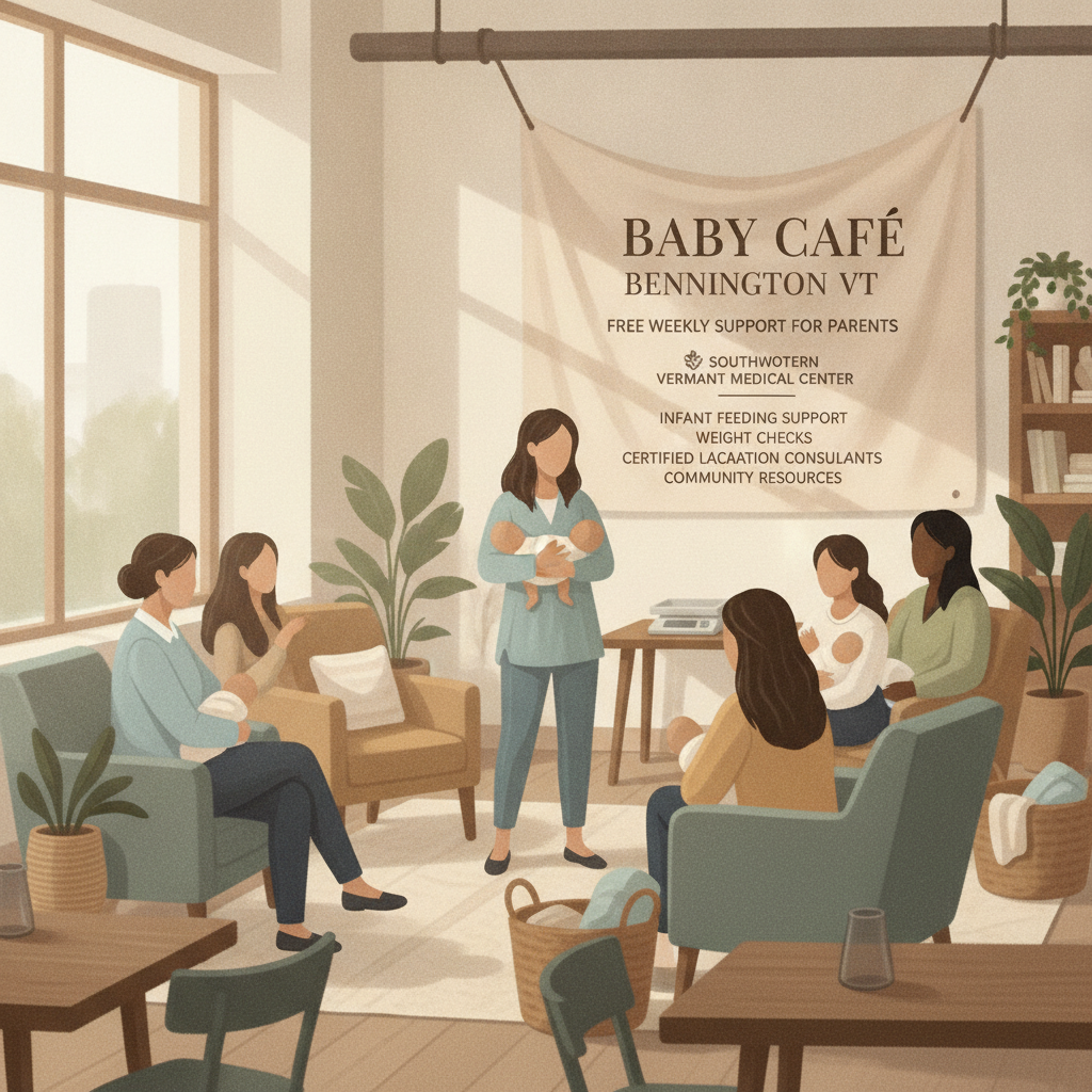 A cozy gathering at the Baby Cafe in Bennington, VT, where parents receive support for infant fe — baby cafe bennington vt
