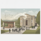 Illustration of Bennington Museum with a concert stage and people attending, highlight — Bennington Museum anonymous grant