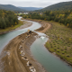 Construction work on the Green River restoration project in Sandgate, Vermont, with — Green River Restoration Sandgate VT