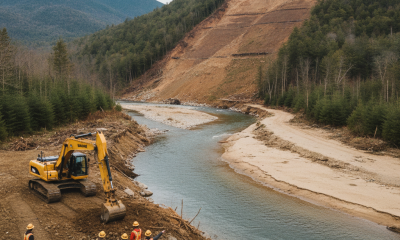 Conservation teams work on the Green River Restoration project in Sandgate, VT, addr — Green River Restoration Sandgate VT