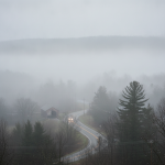 Weather alert graphic displaying a dense fog advisory in Bennington VT and nearby areas. — dense fog advisory Bennington VT