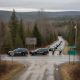 Two police vehicles block the intersection of Morse Hill Road and Kelleher Road in Dorset, VT, — Morse Hill Road Dorset VT